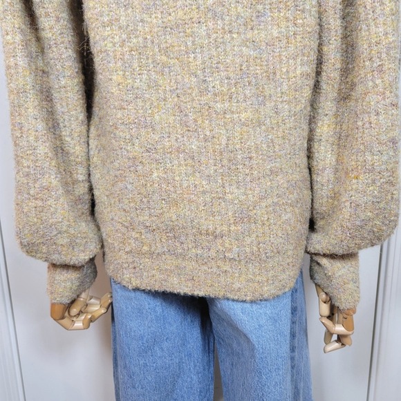 Lush Button Front Cardigan Sweater Eyelet Lace Collar Cottagecore, Whimsical, M - Picture 6 of 9